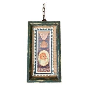 Dr. Ransom's Hive Syrup & Tolu Sign Framed Vintage Art Advertisement Collectible